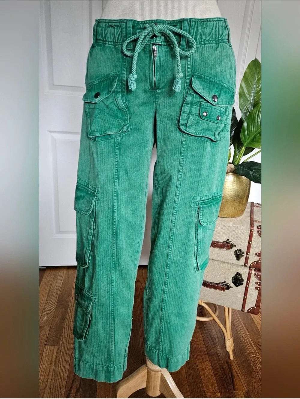 Free People Tahiti Cargo Drawstring Pants XS